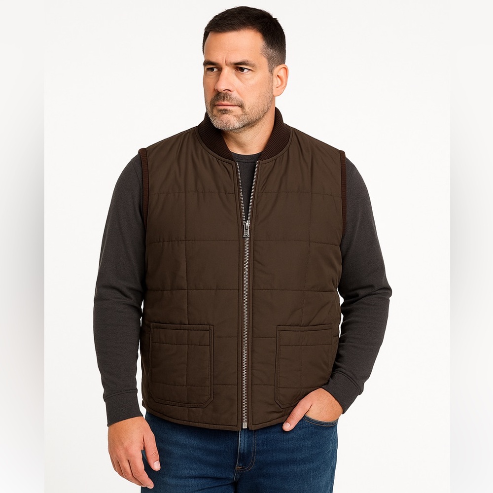 VTG Mark’s Work Wearhouse Brown XL Sherpa Lined Quilted Work Vest XL Canada